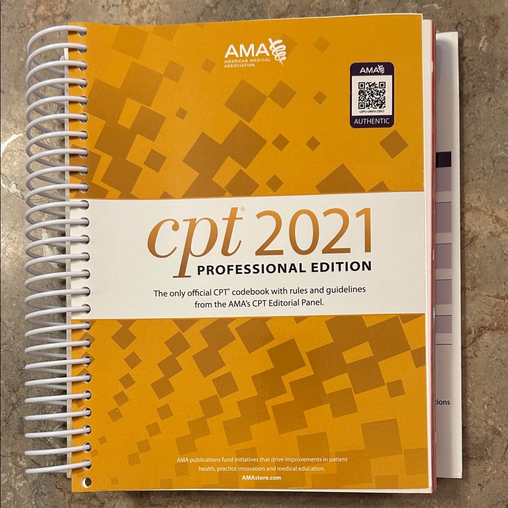 CPT 2021 Professional Edition Spiral Book - Orange Cover